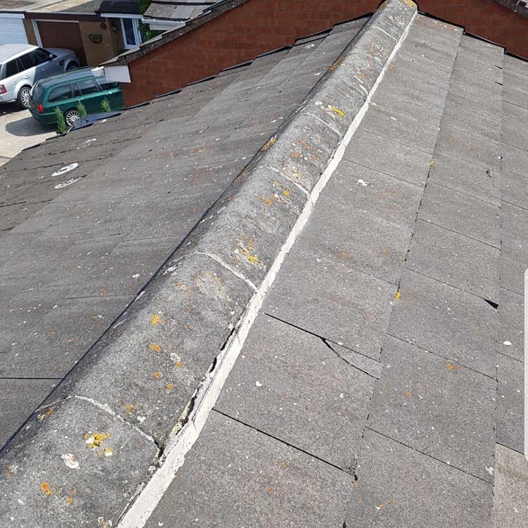 Ridge Tile rebedding